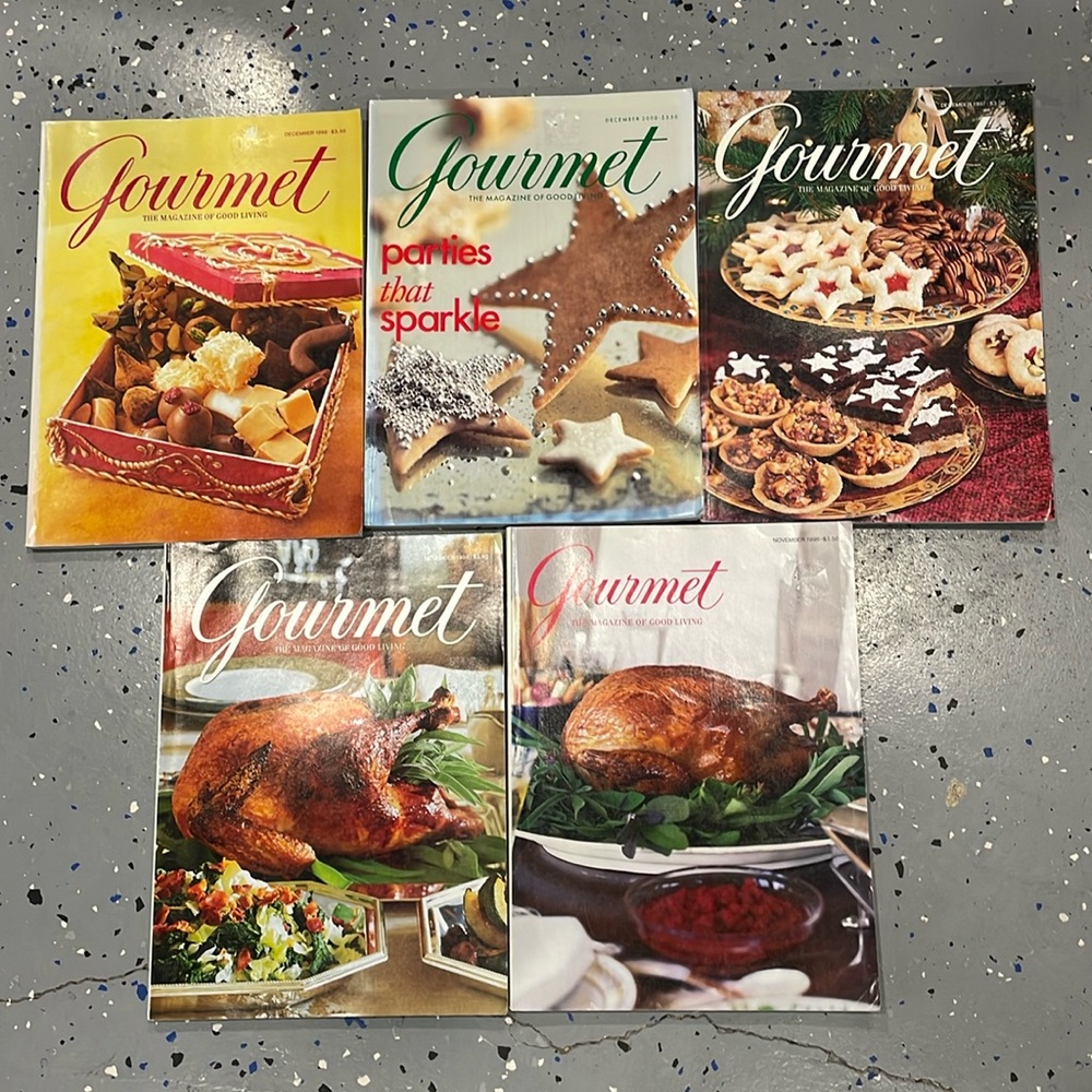 Gourmet Of Good Living Magazines Vintage *Lot of‎ 5* Out of Print Rare 1996-2000